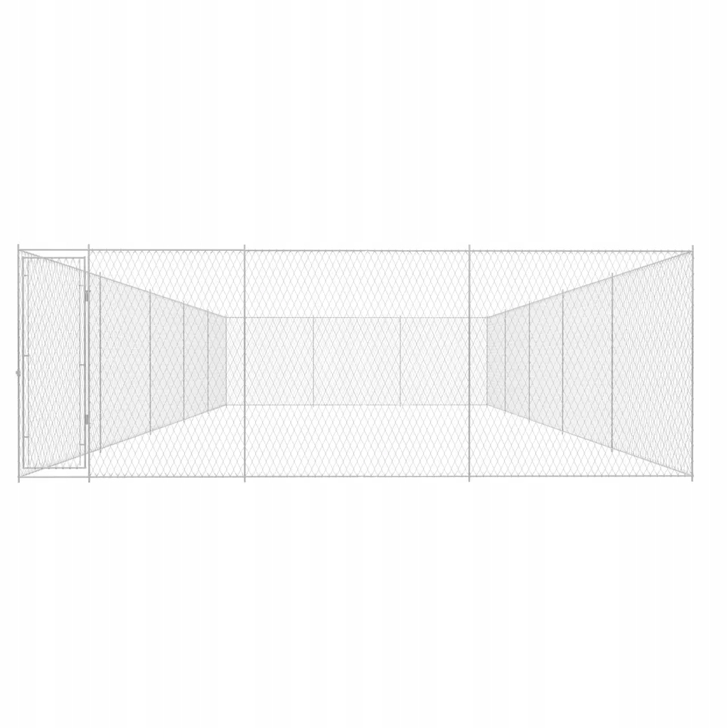 vidaXL Kotec pro psa, galvanizovaná ocel, 950 x 570 x 185 cm