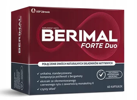 SUPLEMENT DIETY BERIMAL FORTE DUO 60 KAPSUŁEK NA METABOLIZM USP ZDROWIE