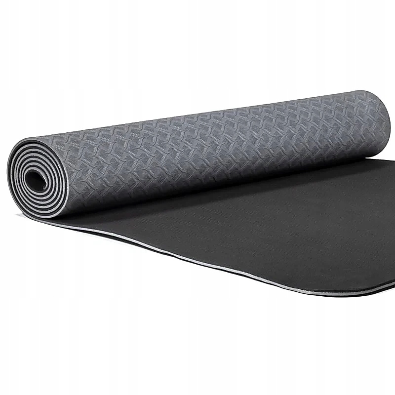 Mata do jogi antypoślizgowa Yogi & Yogini Premium Tpe 5mm Antracytowy