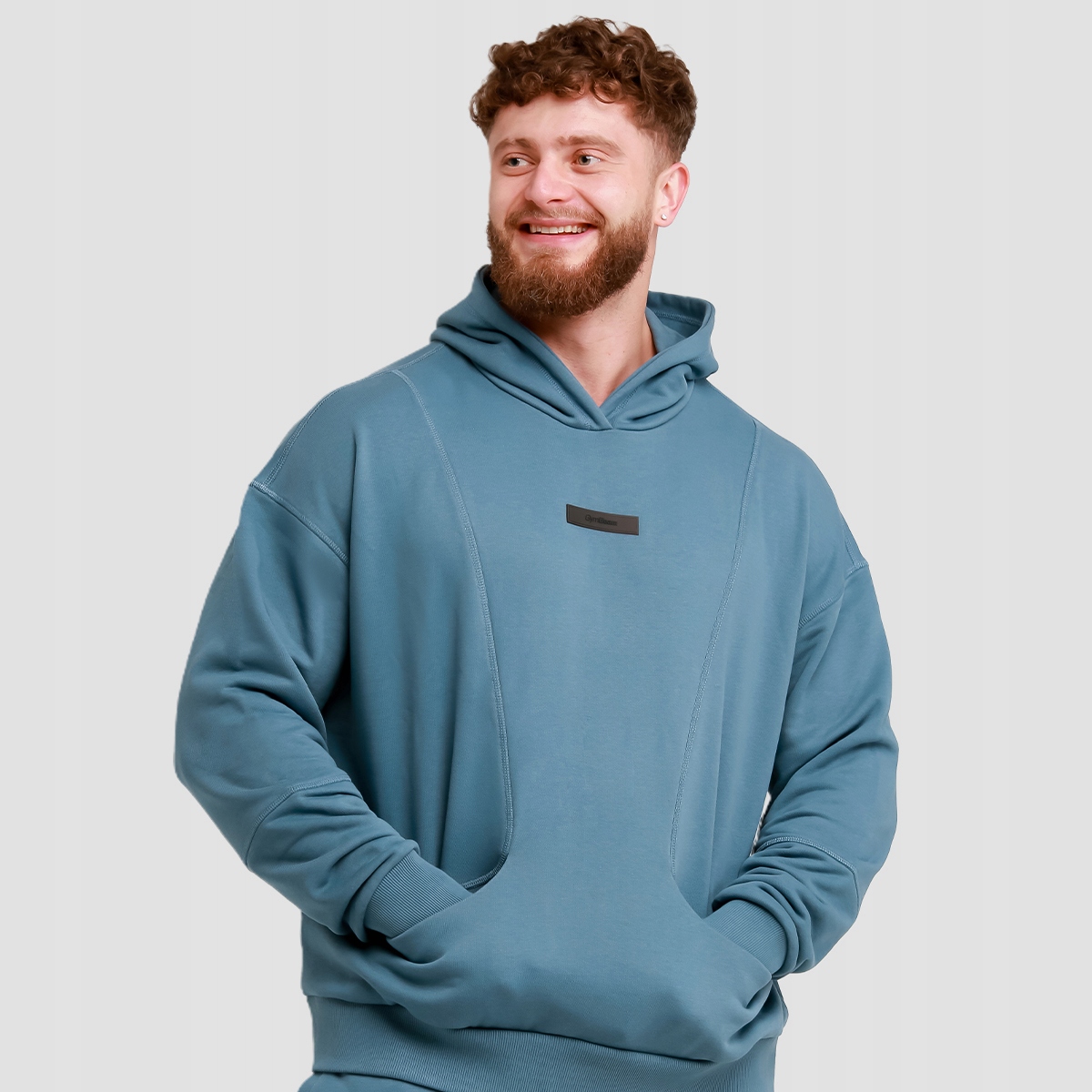 GymBeam Bluza z kapturem Unity Blue XXL