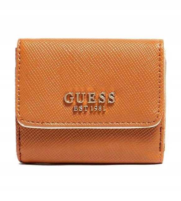 Guess Hnědá peněženka Laurel Slg Card & Coin