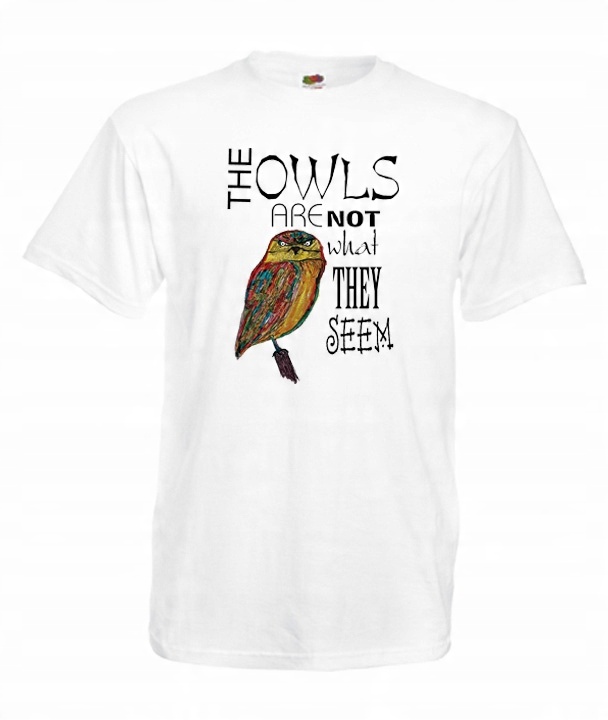 

XXXL Koszulka Męska Twin Peaks Cooper Kawa Wzory