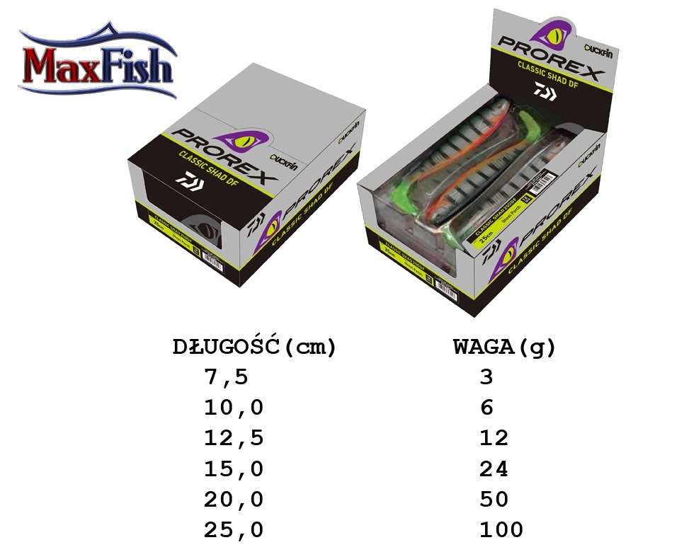 SUPER PRZYNĘTA PROREX CLASSIC SHAD MO-7,5 cm Stan opakowania oryginalne