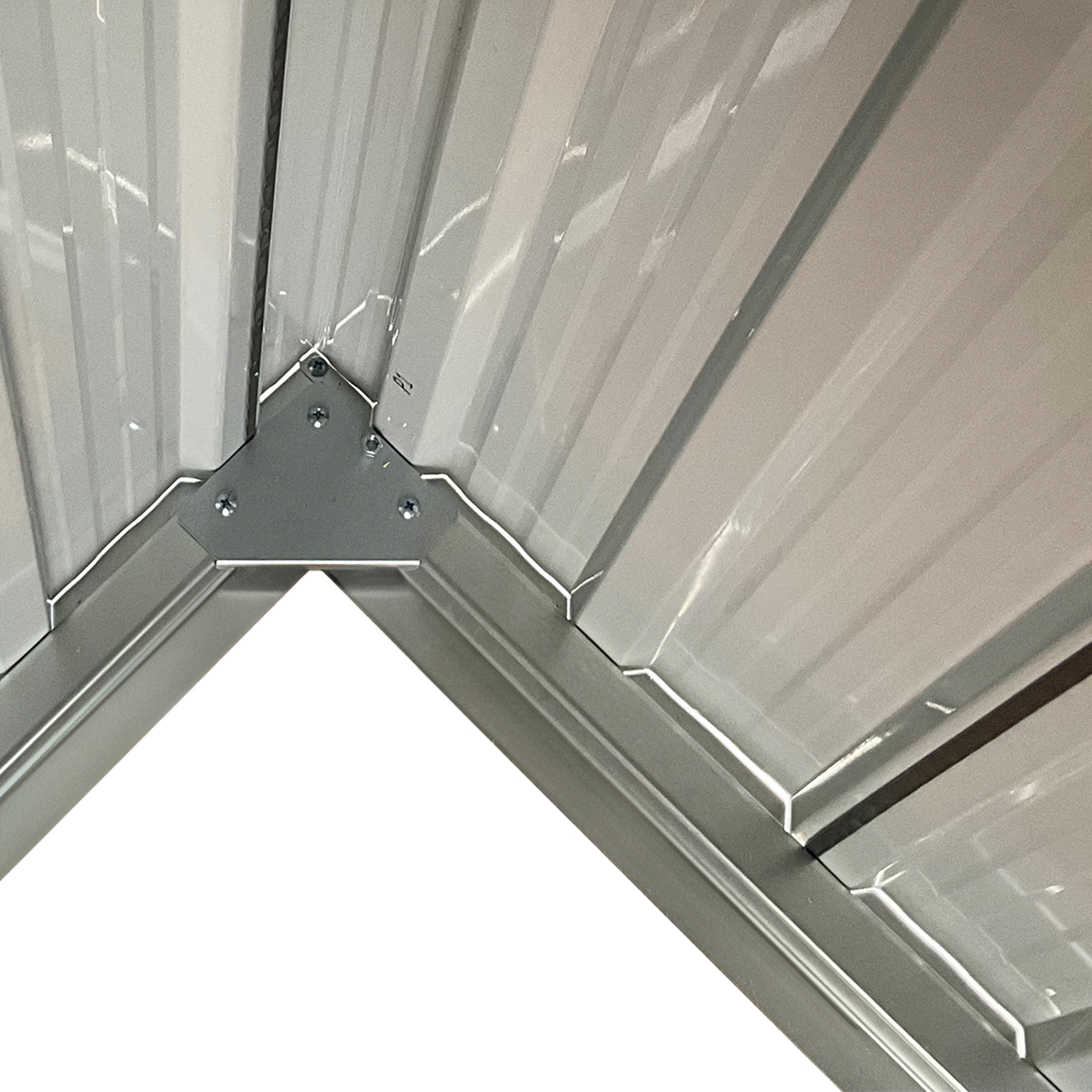 DOMEK NARZĘDZIOWY METALOWY BLASZAK SZOPA NA NARZĘDZIA 257x257x192 DM1004 Informacje dodatkowe Podłoga w komplecie Pokrycie dachu w komplecie