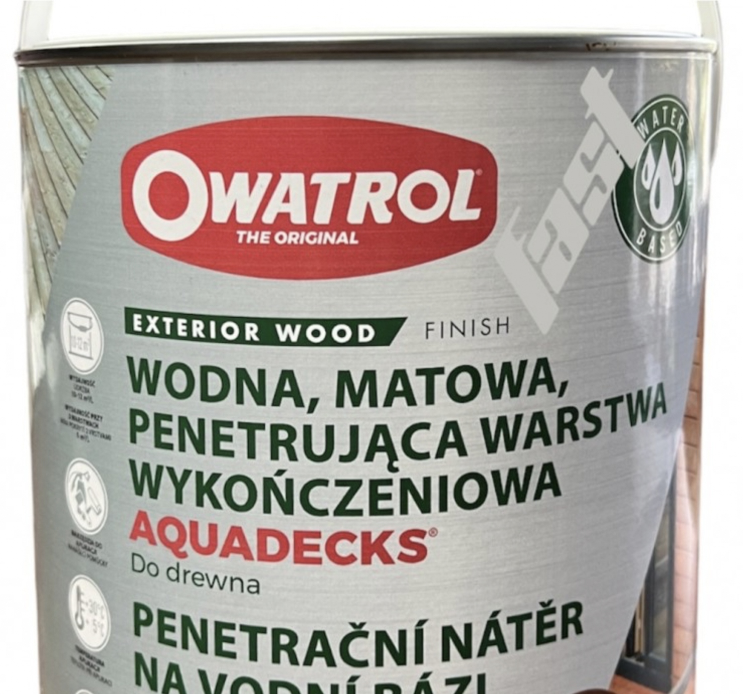 Owatrol Aquadecks 2,5L Honey – Olej na terasová prkna Ochrana a barva