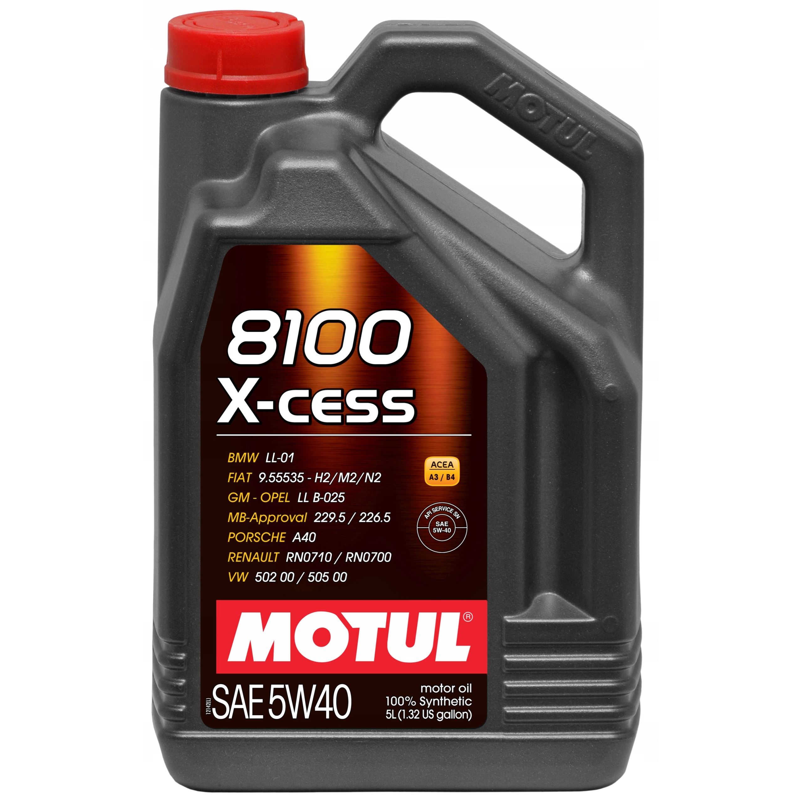 Olej silnikowy Motul 8100 X-cess 5W40 4L Psa RN0700 710 104256