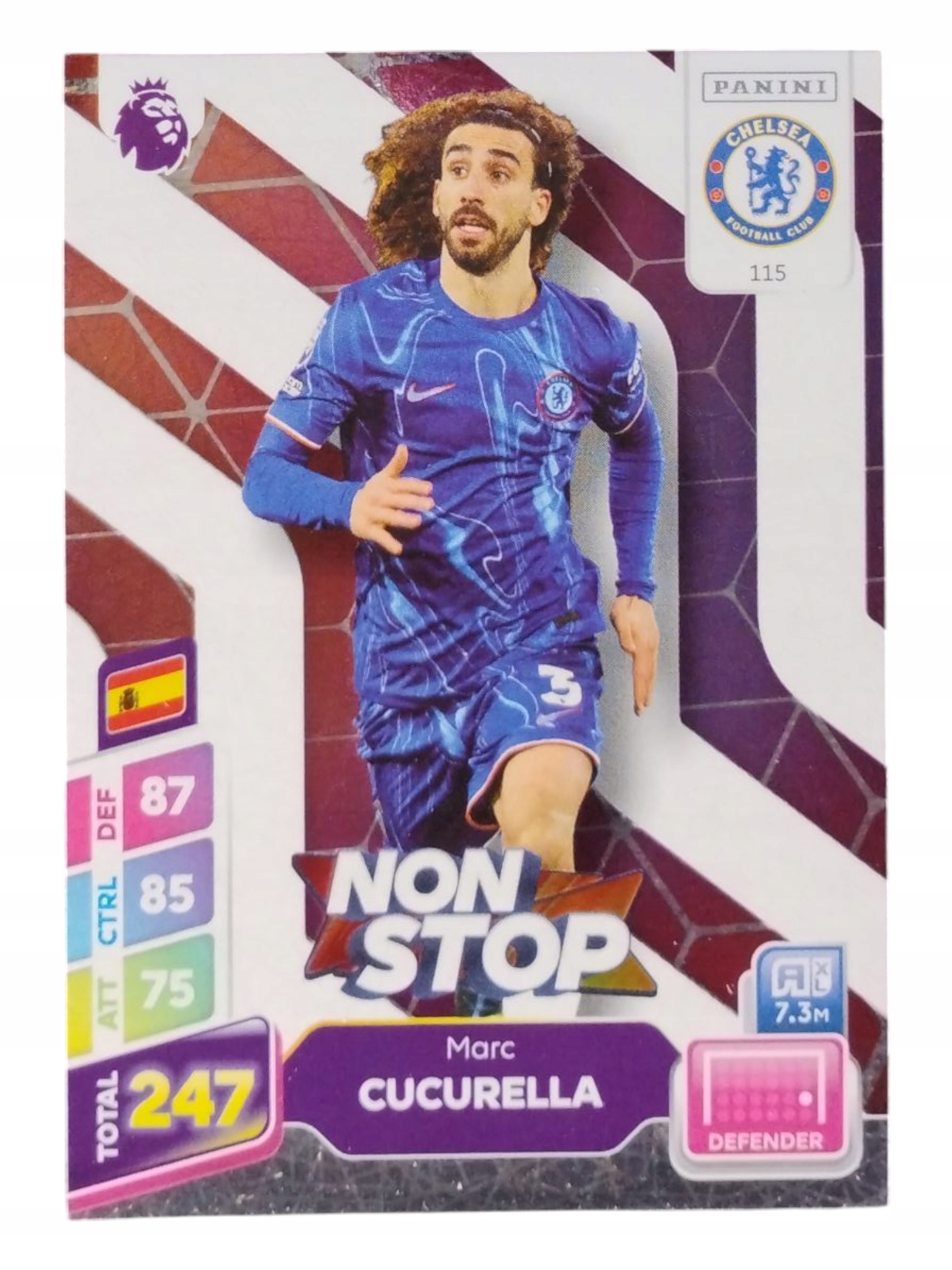 Panini Premier League Plus 2025 Non Stop Marc Cucurella 115 Chelsea