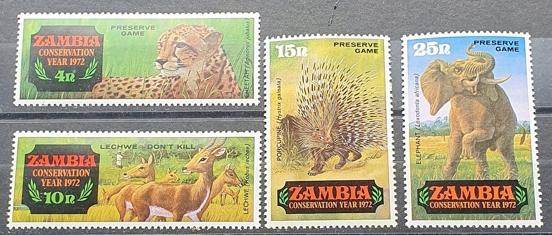 ZAMBIA TEMAT SSAKI ** 1972 MI 77-80