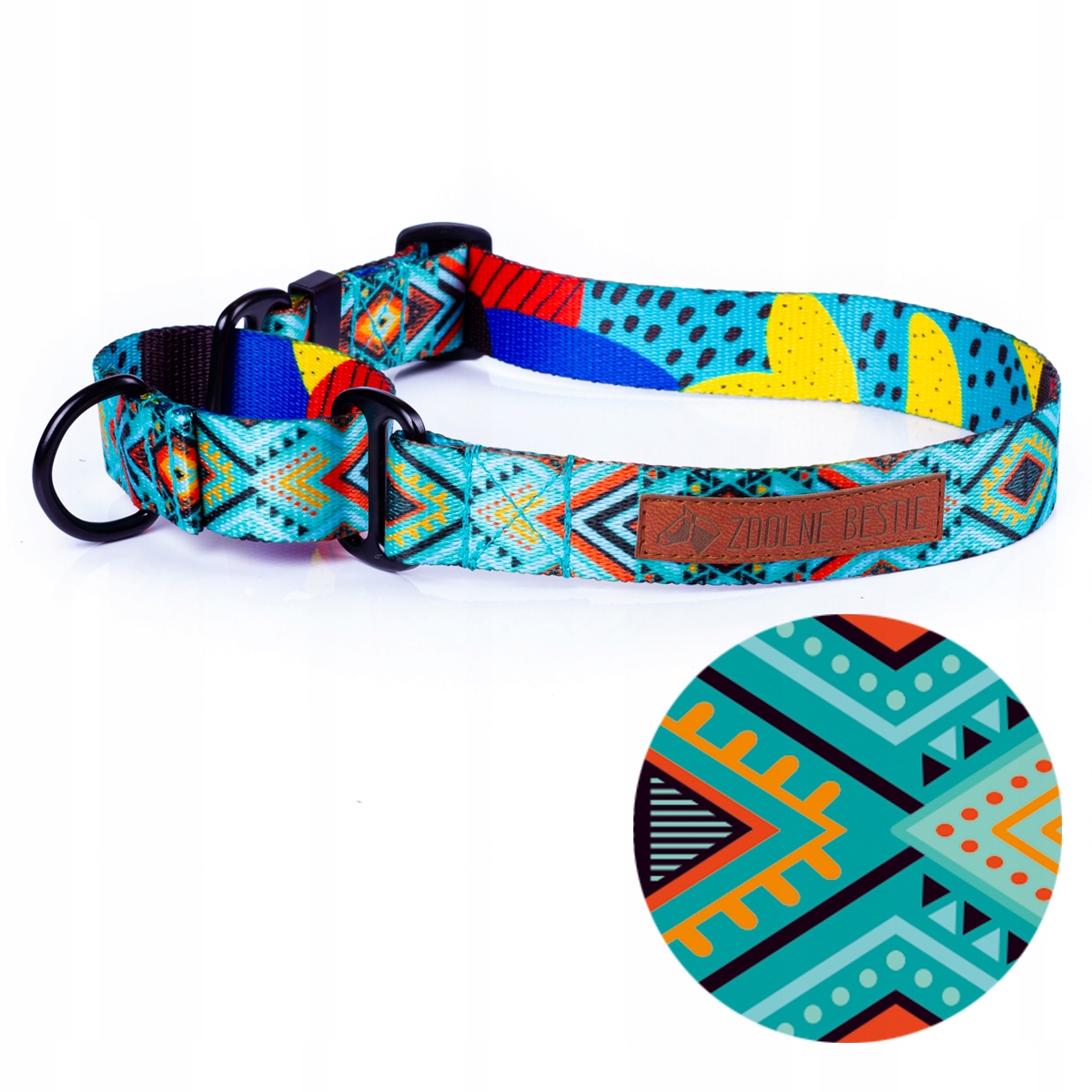 

Obroża martingale dla psa Zdolne Bestie XL szer3,7