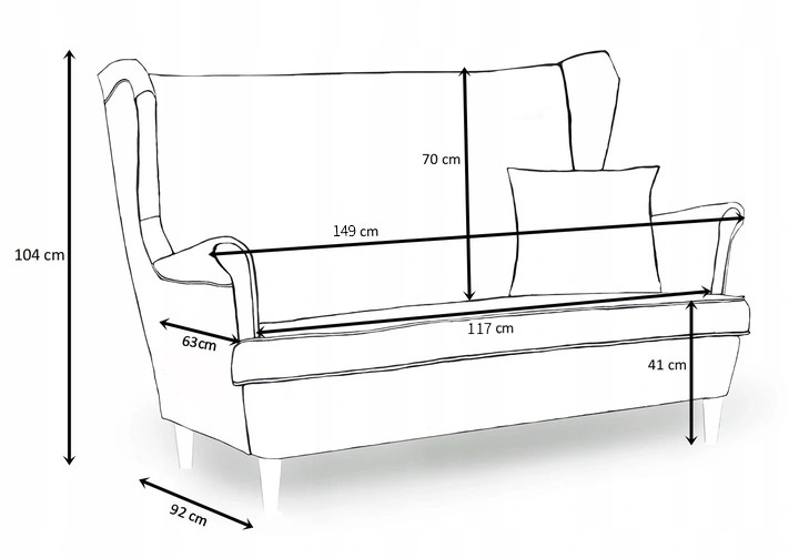 Диван-кровать + 2 кресла семейная мебель количество элементов в комплекте 3