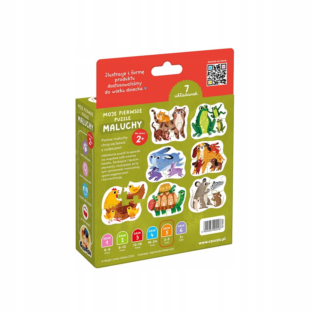 CzuCzu Moje pierwsze puzzle MALUCHY +2L Marka CzuCzu