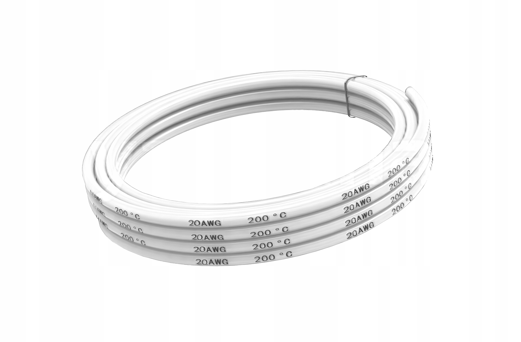Przewód silikonowy 20 Awg biały 1mb
