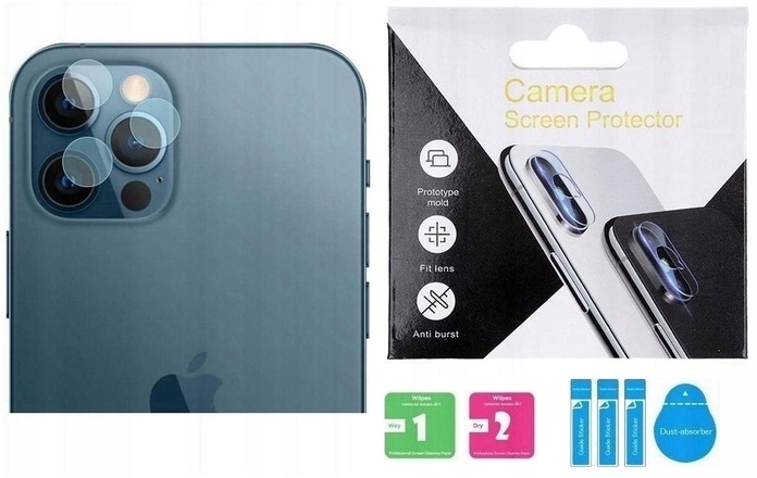 

3x Szkło Hartowane na Aparat do iPhone 12 Pro