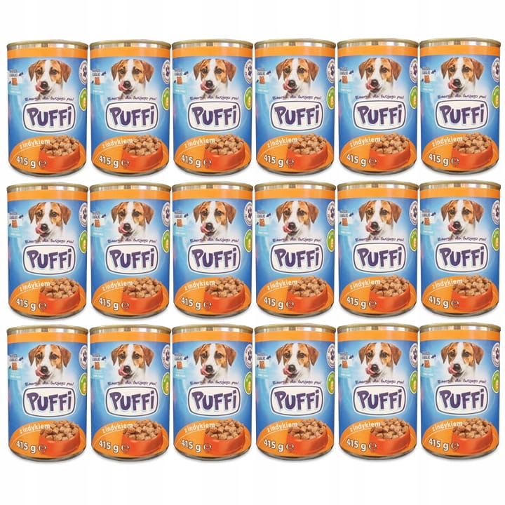 Levně Krmivo pro psy Puffi Krůta konzerva 18x415 g