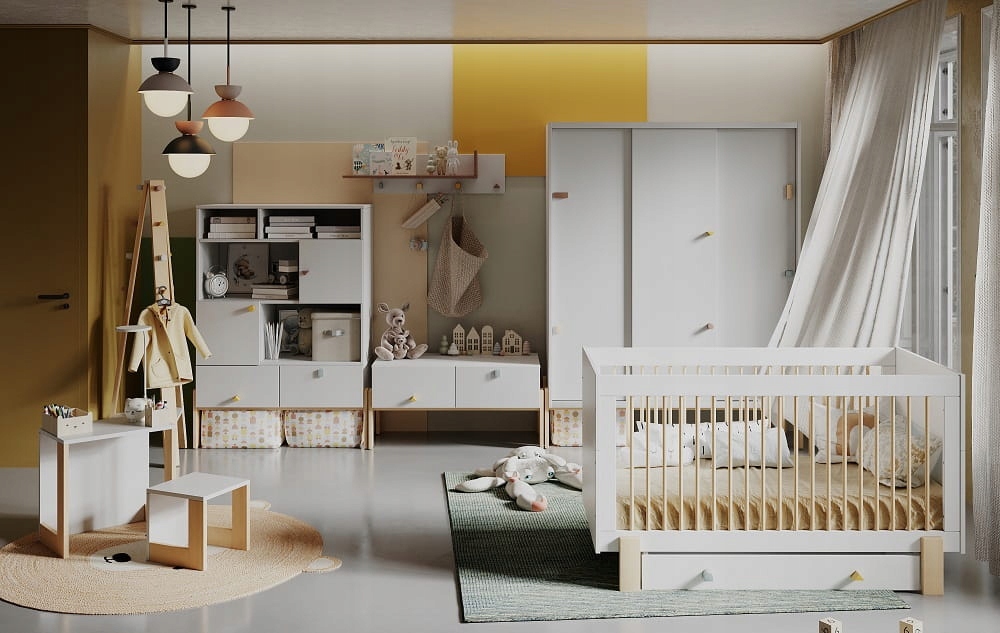 Pinio Cube Łóżeczko-tapczanik 140 x 70 Marka Pinio