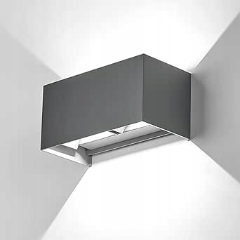 Kingwen Led vnitřní nástěnná lampa Venkovní nástěnné svítidlo 20W IP65 Šedá