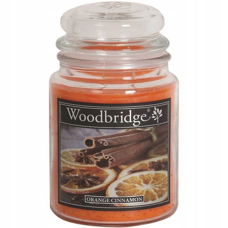 Velká svíčka Orange Cinnamon Woodbridge