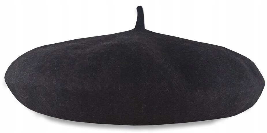 

Beret klasyczny wełniany w stylu francuskim brąz
