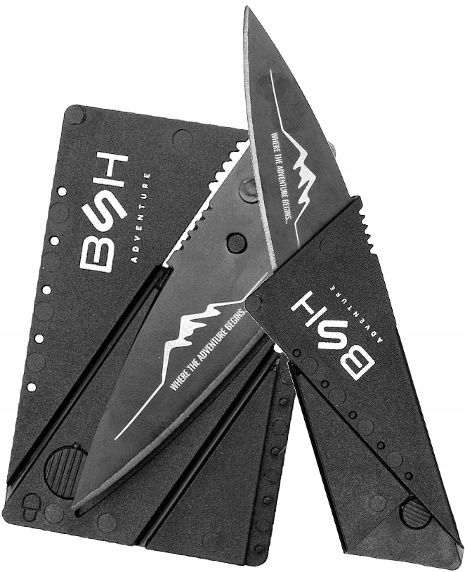 NÓŻ ROZKŁADANY SKŁADANY KARTA SURVIVAL KREDYTOWA CAMPING WYPRAWA PODRÓŻ Szerokość produktu 5.5 cm