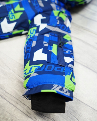 ZIMOWY KOMBINEZON dwuczęściowy SPORTS granat r.110 Materiał dominujący poliester