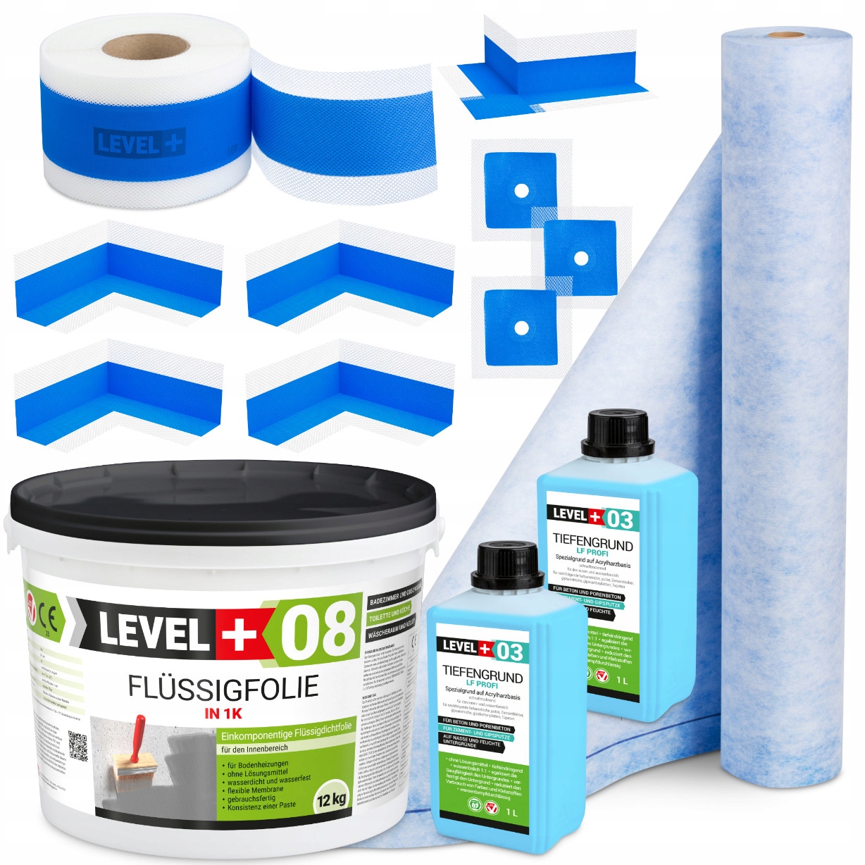 Hydroizolace Fólie 12 kg Páska 15 m Rohož 1 m Grunt 2