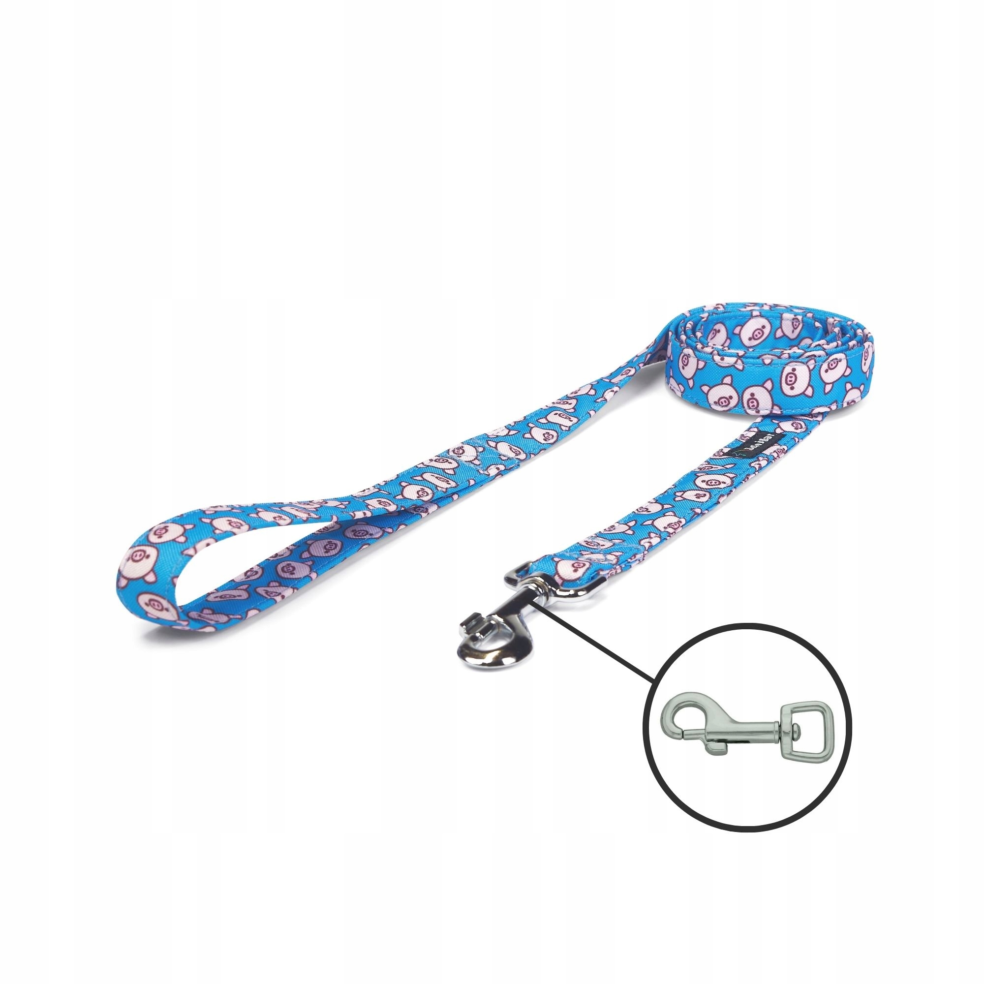 Levně Vodítko městské pro malého mikro psa prasátka modré 150cm 15mm Xxs Xs