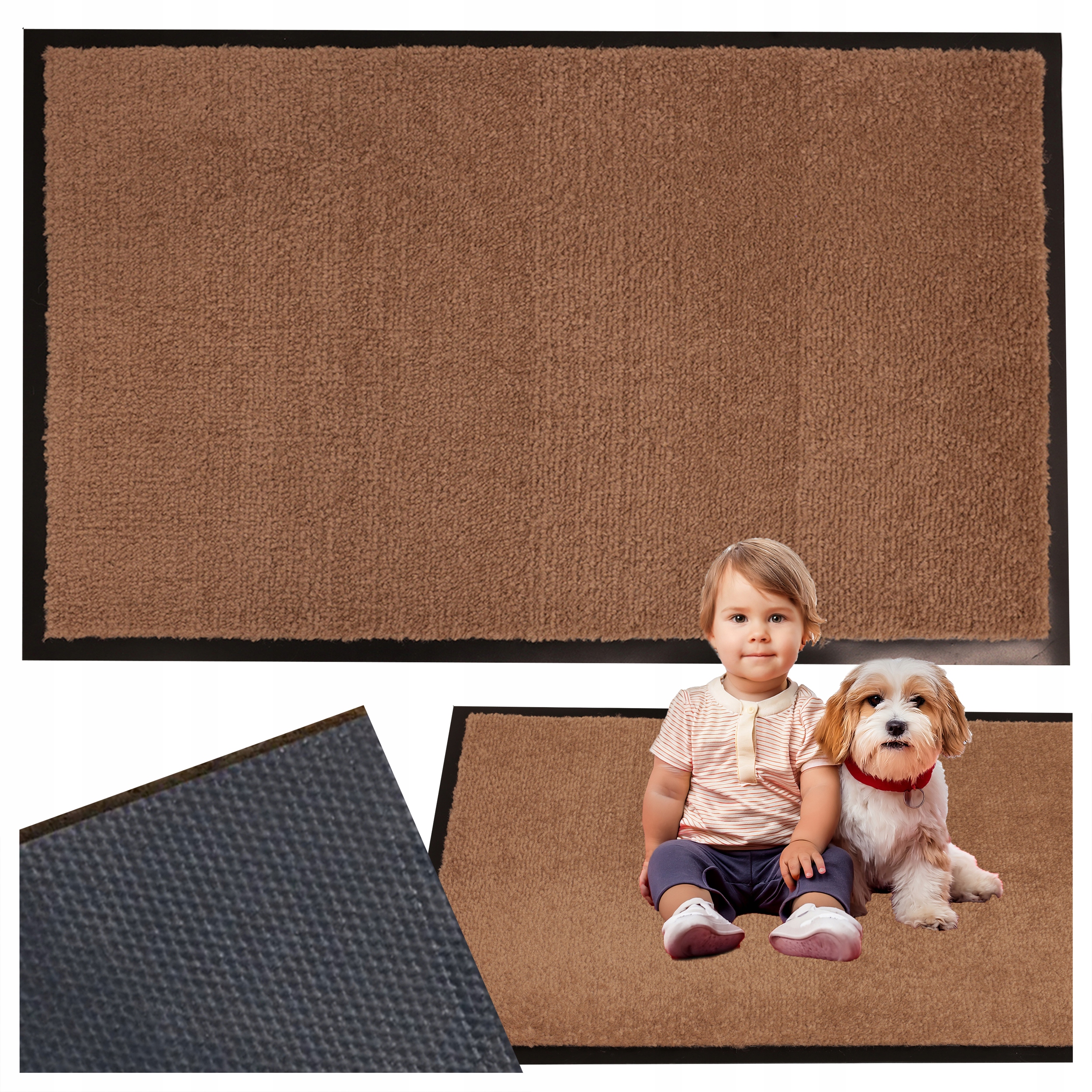 Rohožka pod dveře do chodby Gumová Venkovní Vstupní Velká 90 X 150 CM