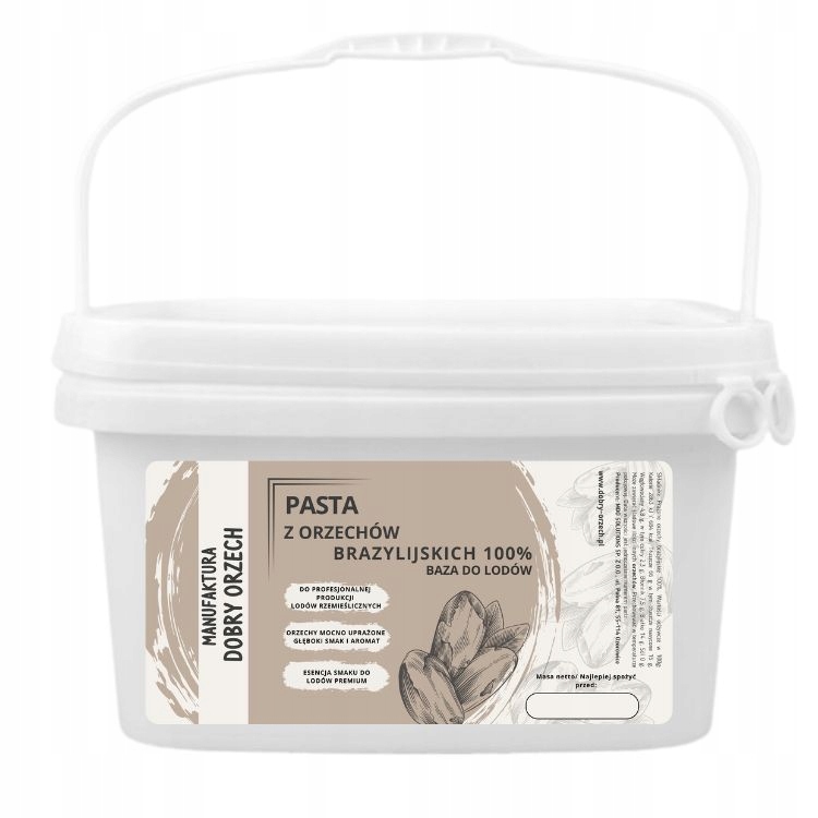 Levně Pasta z brazilských ořechů 100 % – pro výrobu zmrzliny 10 kg Dobry Orzech