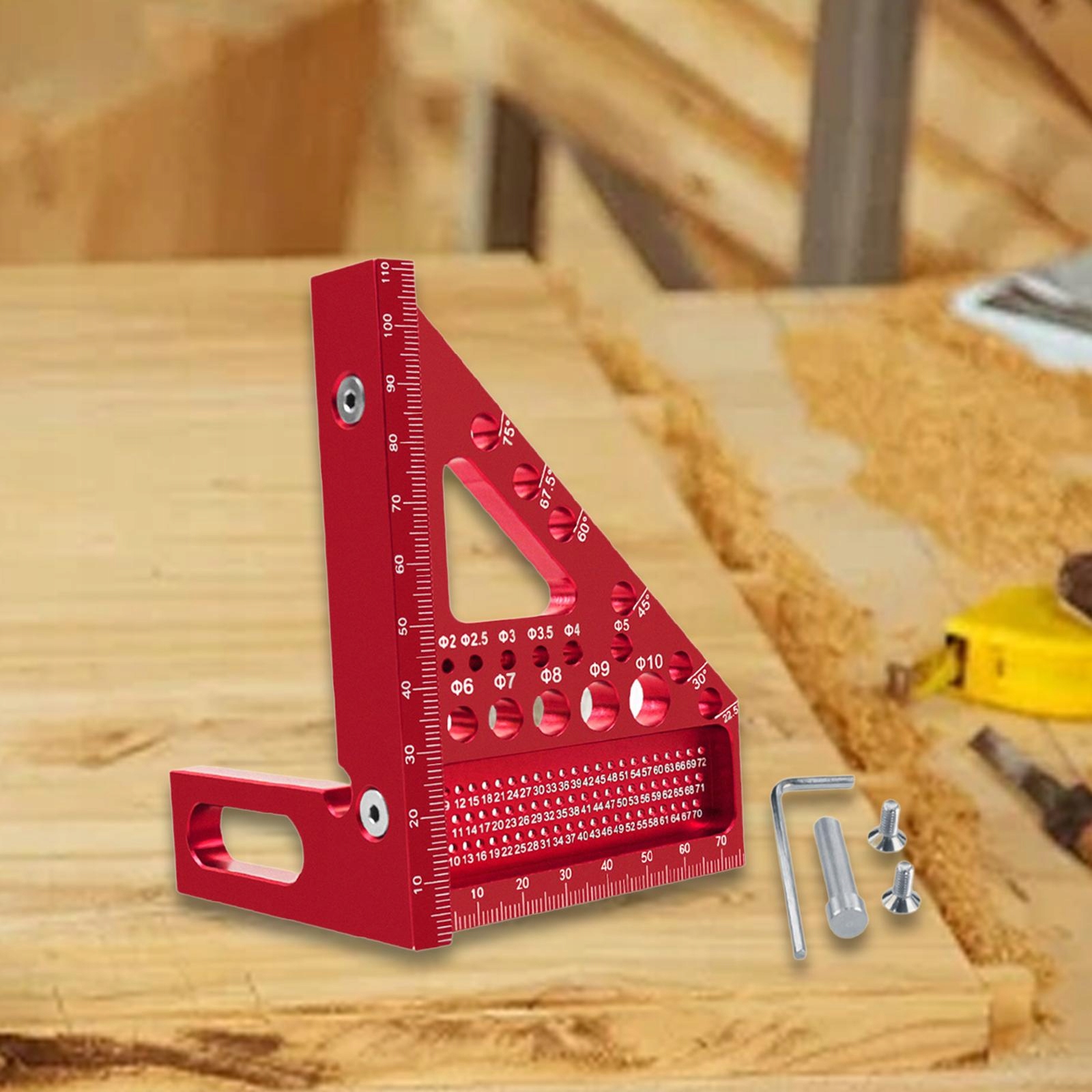 Linijka miernicza 3D z wieloma kątami Narzędz Długość 4000000 m