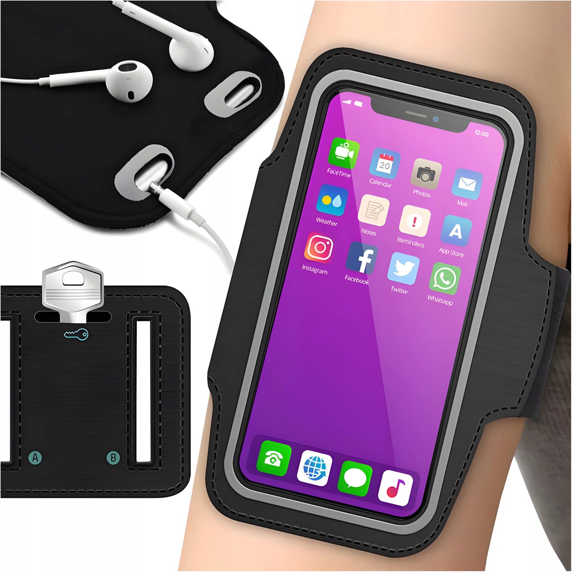 Opaska pokrowiec etui Na Ramię armband telefon sportowe do biegania rower