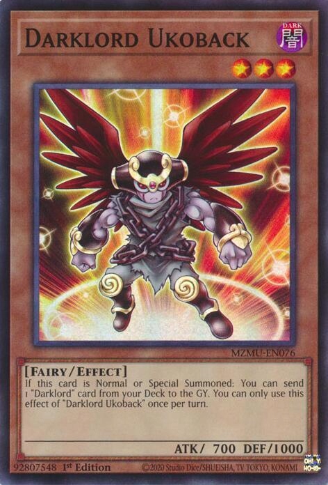 Yu-Gi-Oh! TCG: Darklord Ukoback (MZMU)