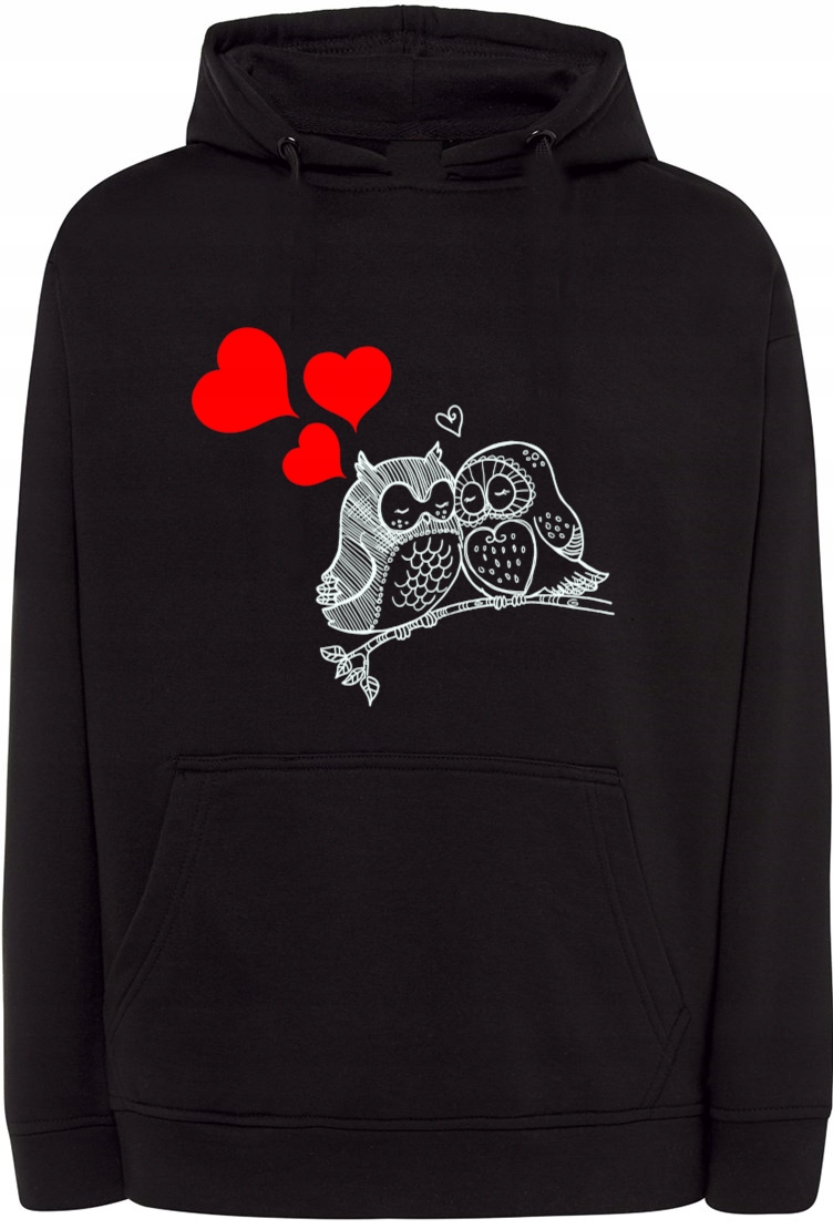 Valentýnská Mikina s potiskem Sovičky Srdce vel. L