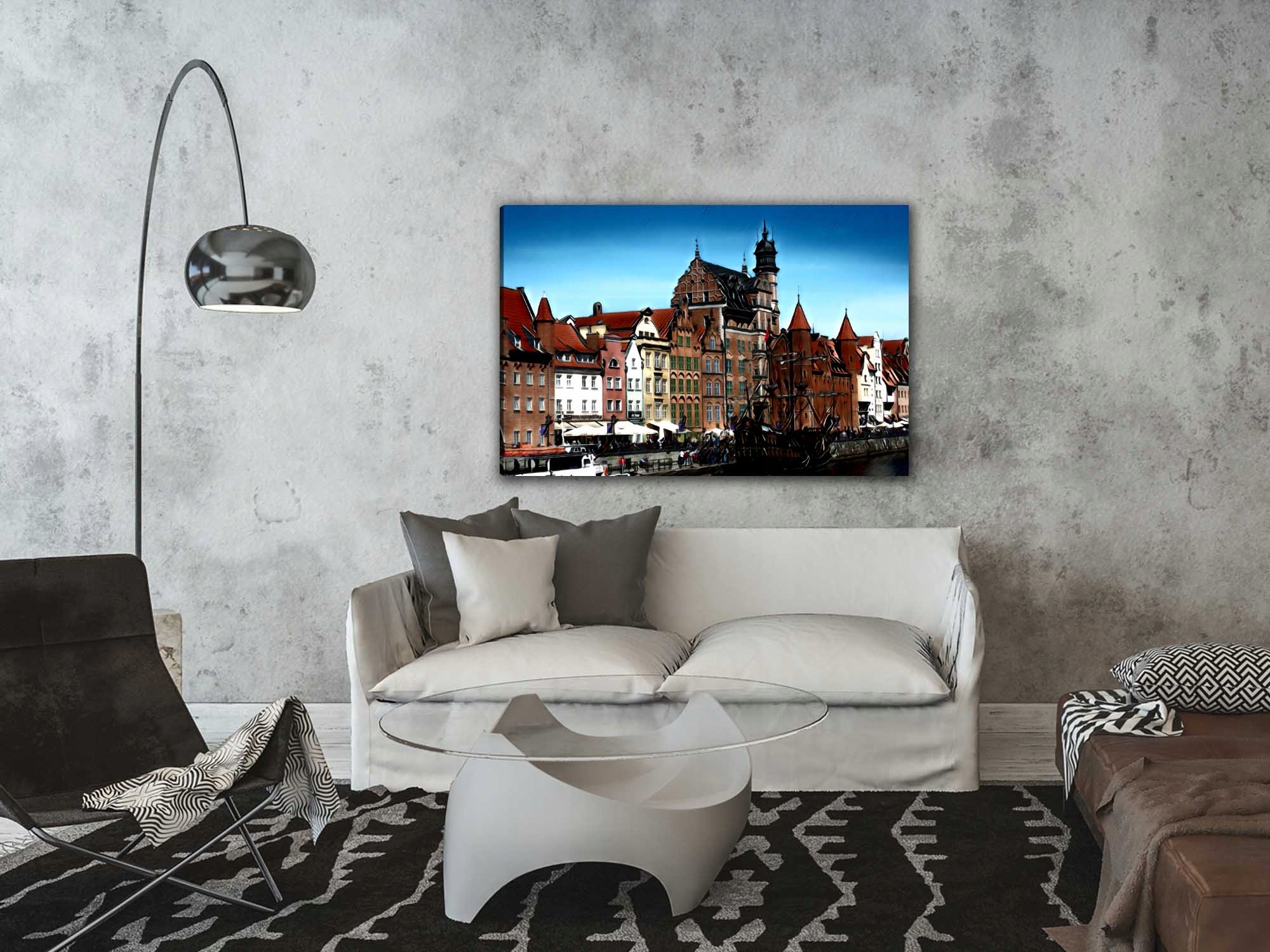 Obraz na płótnie do salonu GDAŃSK na ścianę Marka inna