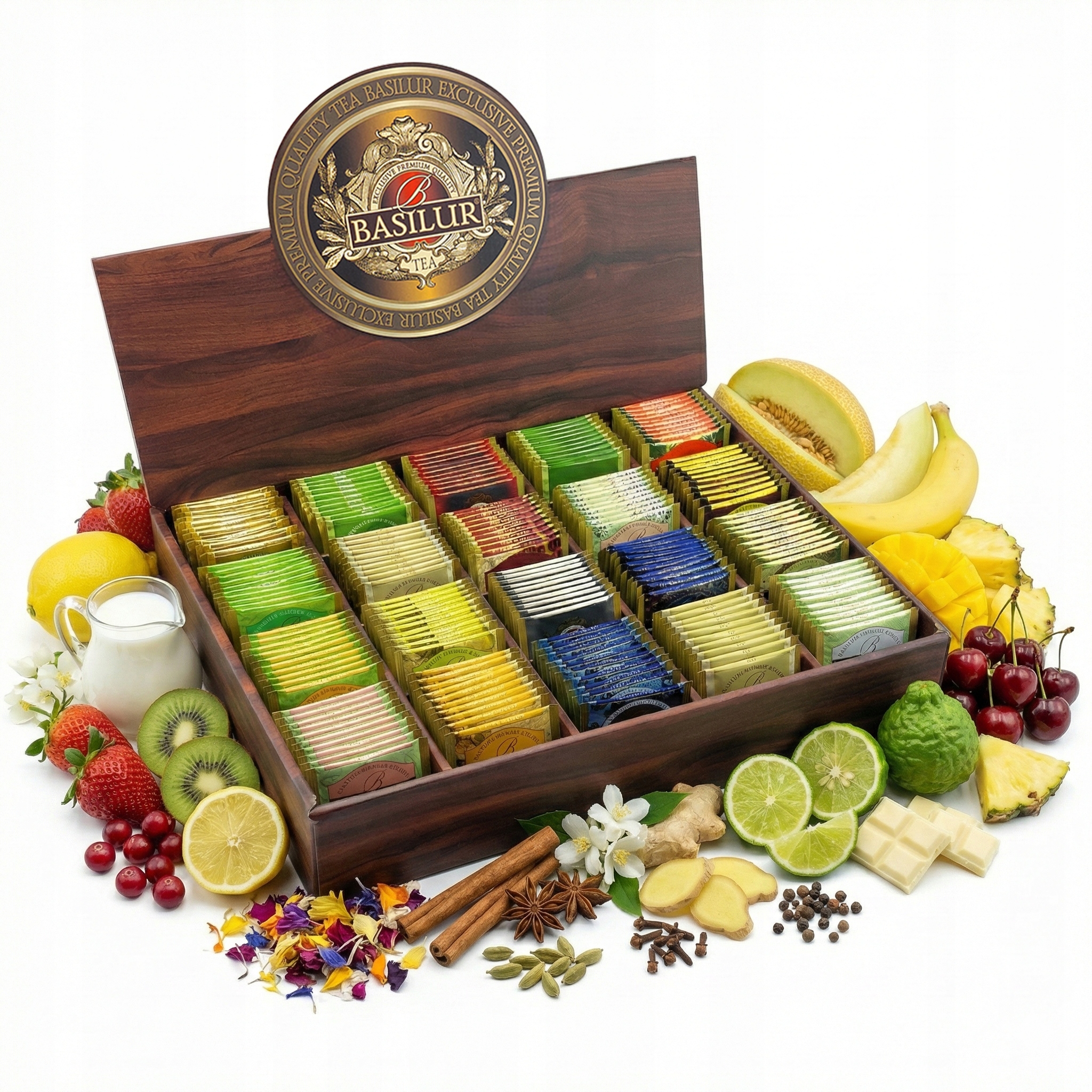 Levně Sada čajů Symfonie Cejlonu – expozice s 20 příchutěmi Dárek 200 ks