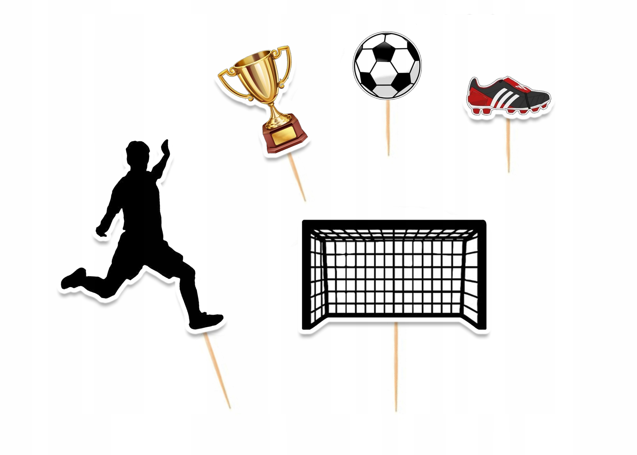 

Topper tort Piłka nożna piłkarz zestaw urodziny