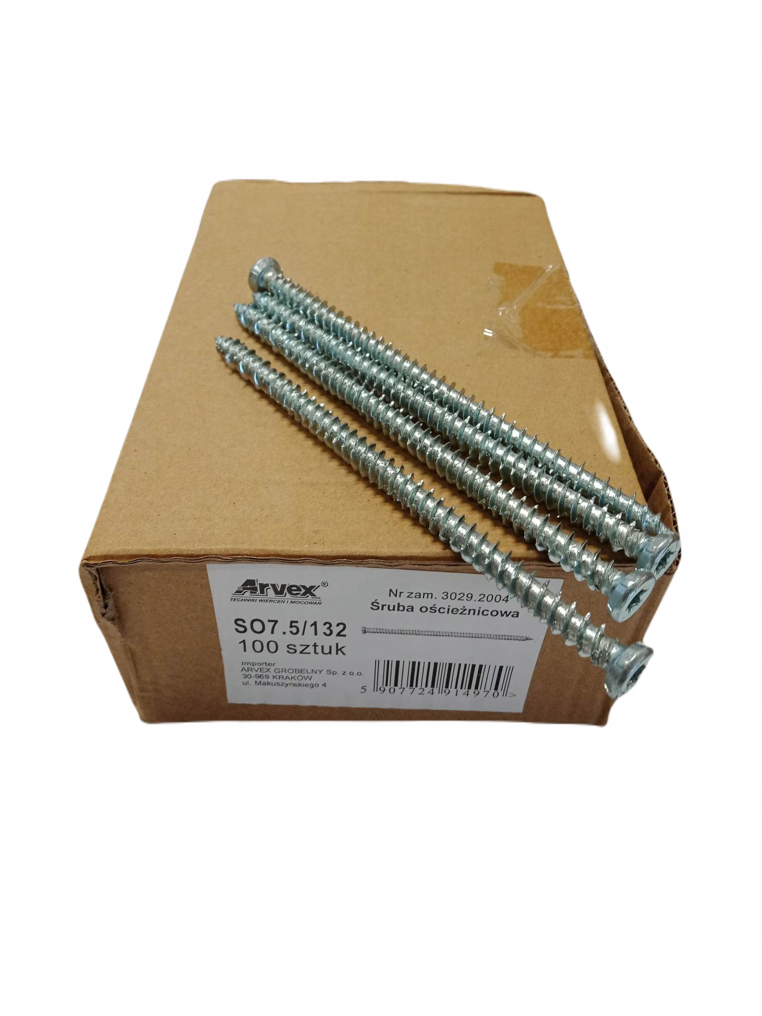 

Wkręty do ram okiennych ościeżnicowe 7,5x132 100sz