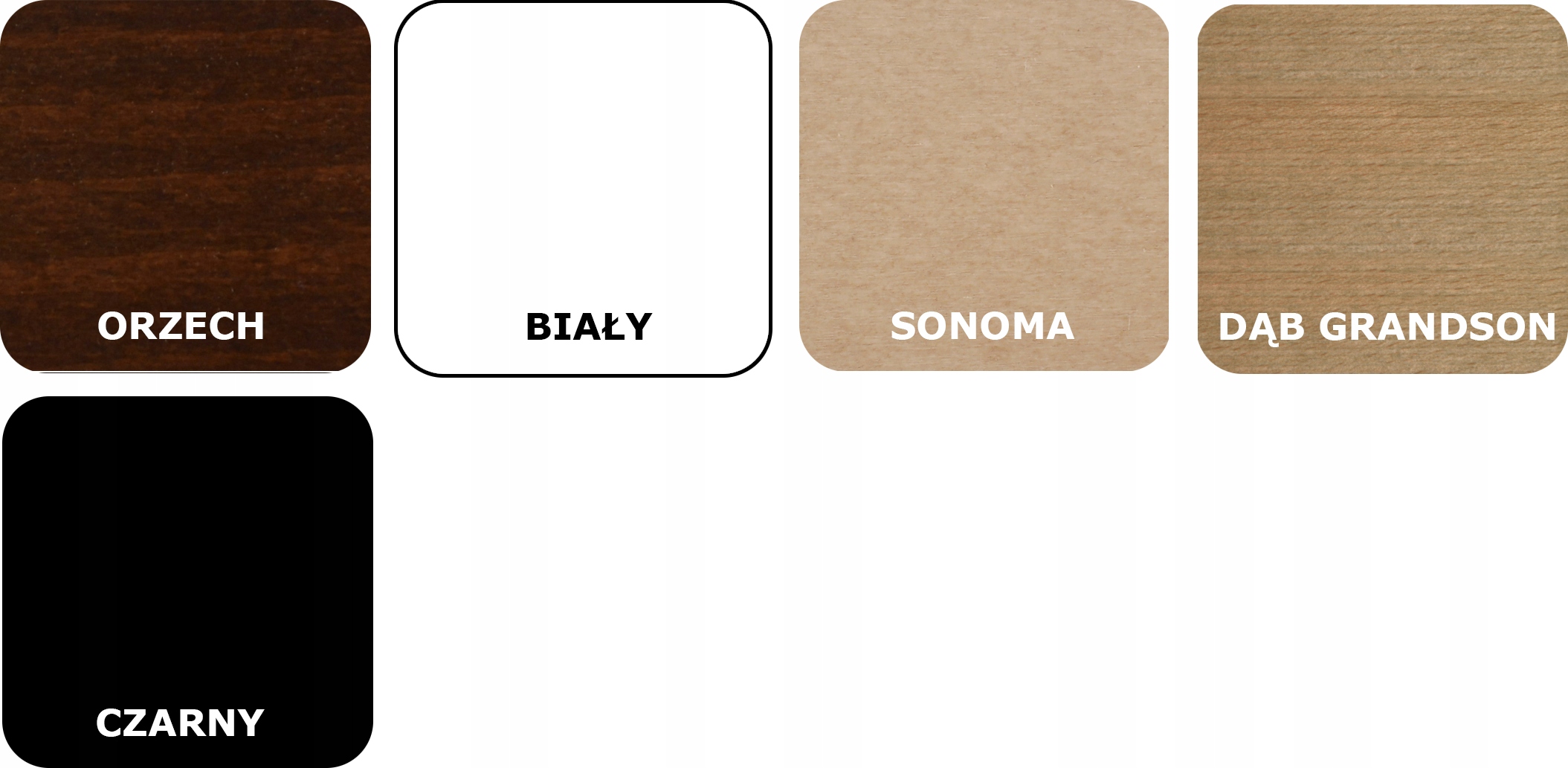 Stół okrągły 100 rozkładany 130 + 4 krzesła KOLORY Szerokość siedziska 43 cm