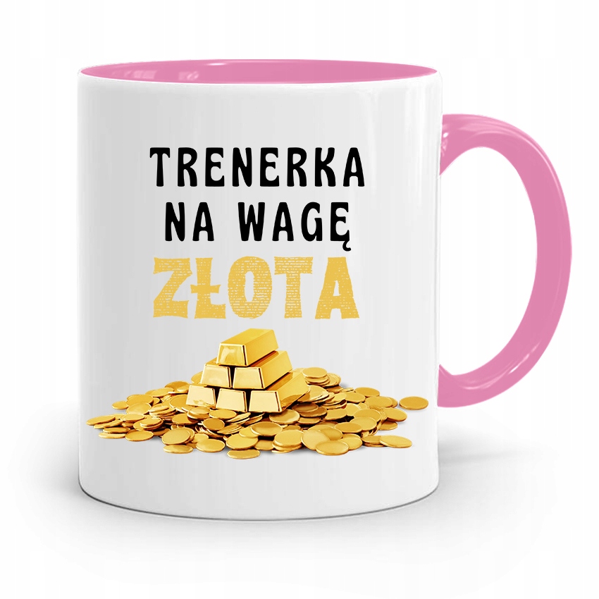 

Dla Trenera Trenerki Siłownia Kubek Różowy