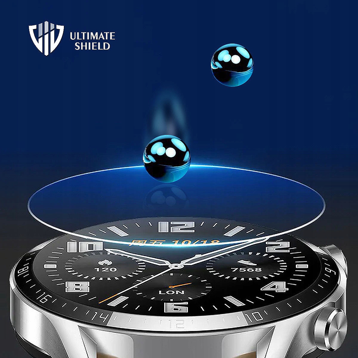 SZKŁO 5D NIETŁUKĄCE CAŁY EKRAN NA SMARTWATCH DO GARMIN VIVOACTIVE 5 Rodzaj szkło hybrydowe