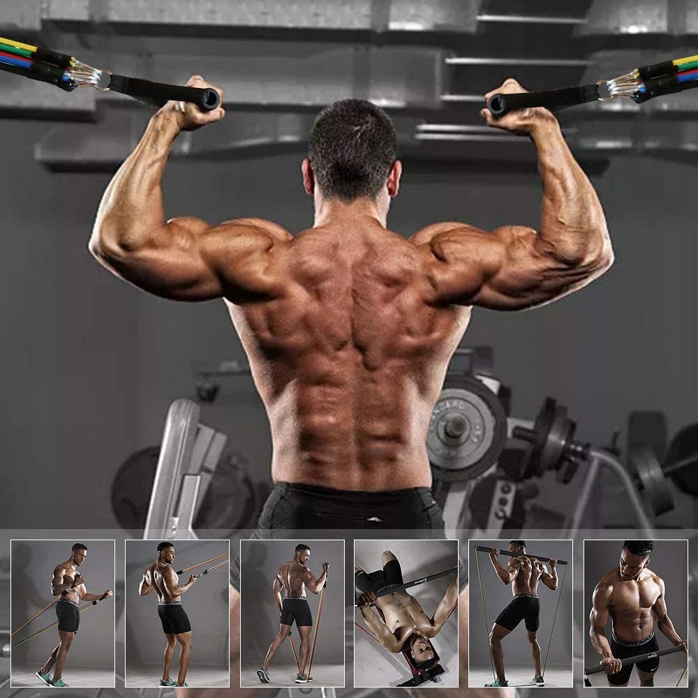 ZESTAW 5 GUM OPOROWYCH DO ĆWICZEŃ TRENINGOWE FIT Szerokość 10 mm