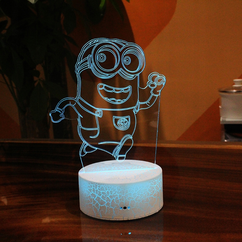 LAMPA NOCNA 3D LED USB MINIONKI DAVE + PILOT BAJKA Marka moXomi