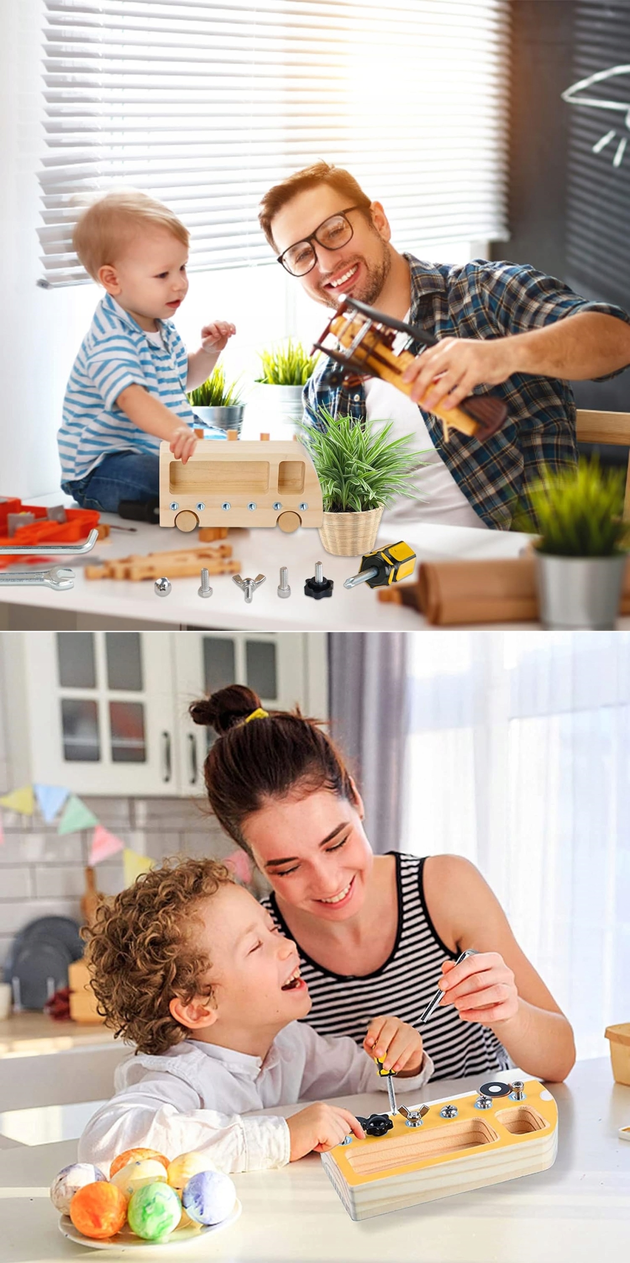 SAMOCHÓD SENSORY DREWNO DREWNIANE AUTO DO SKRĘCANIA PRZEDSZKOLE DLA DZIECI Szerokość produktu 19 cm