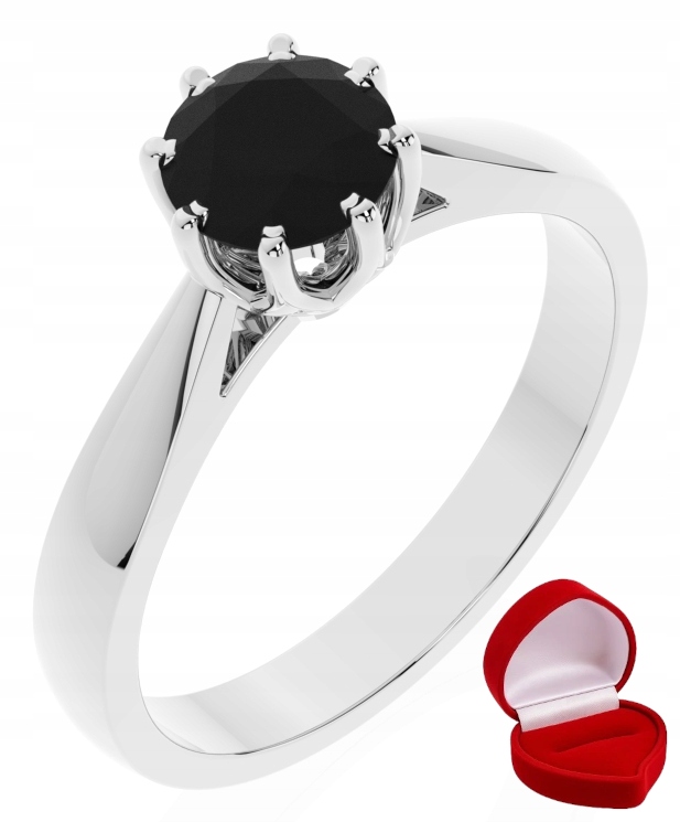 Zlatý Prstýnek 585 14k Brylant Č. 0,70 ct Bílé Zlato R10