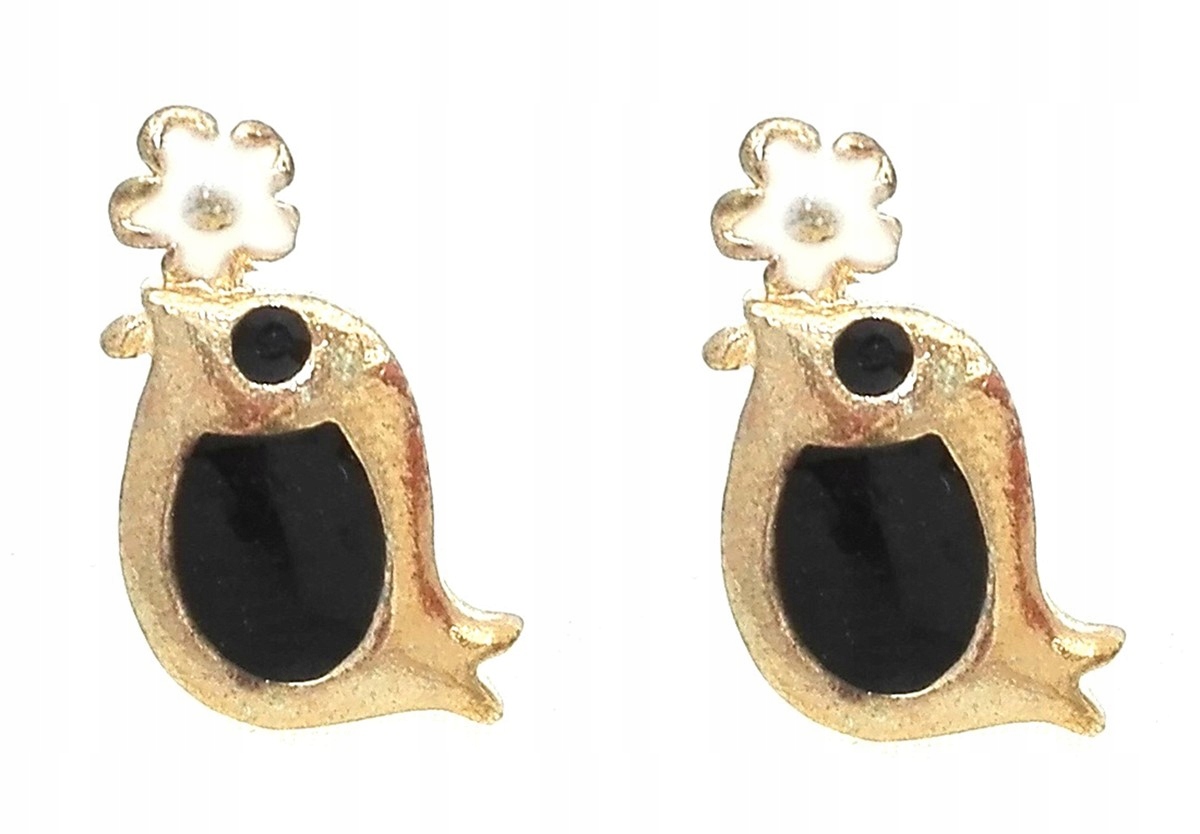 

Kolczyki złote ptaszki ptak