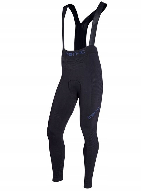 Iron-ic Pánské dlouhé cyklistické kalhoty Barva: Black, Velikost: S/m