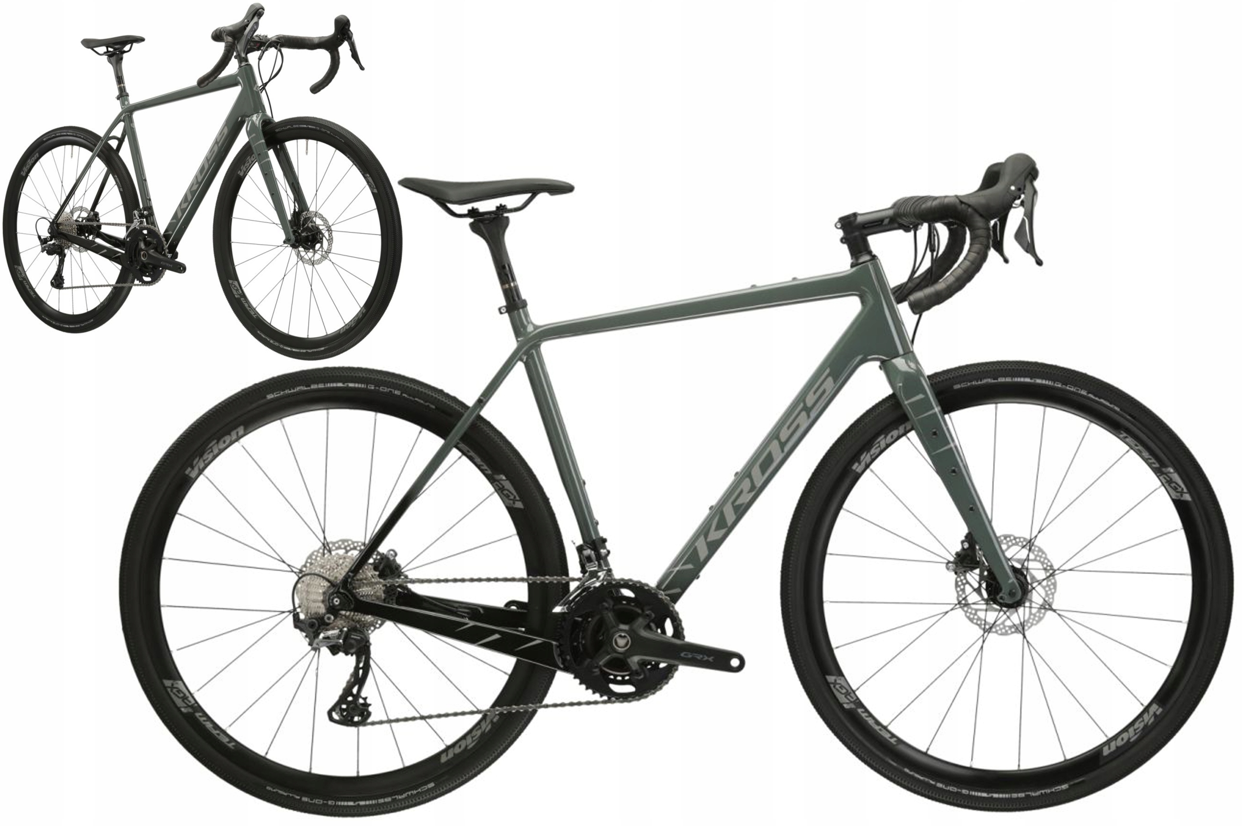 Rower 28" Gravel Kross Esker 8.0 rama S 49 cm szary czarny R25