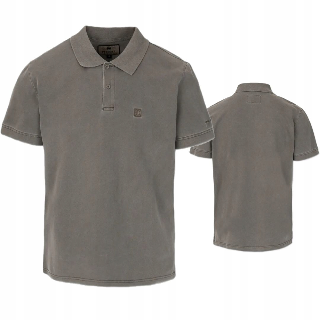 Pitbull Tričko Polokošile Washed Small Logo Hnědé Brown L