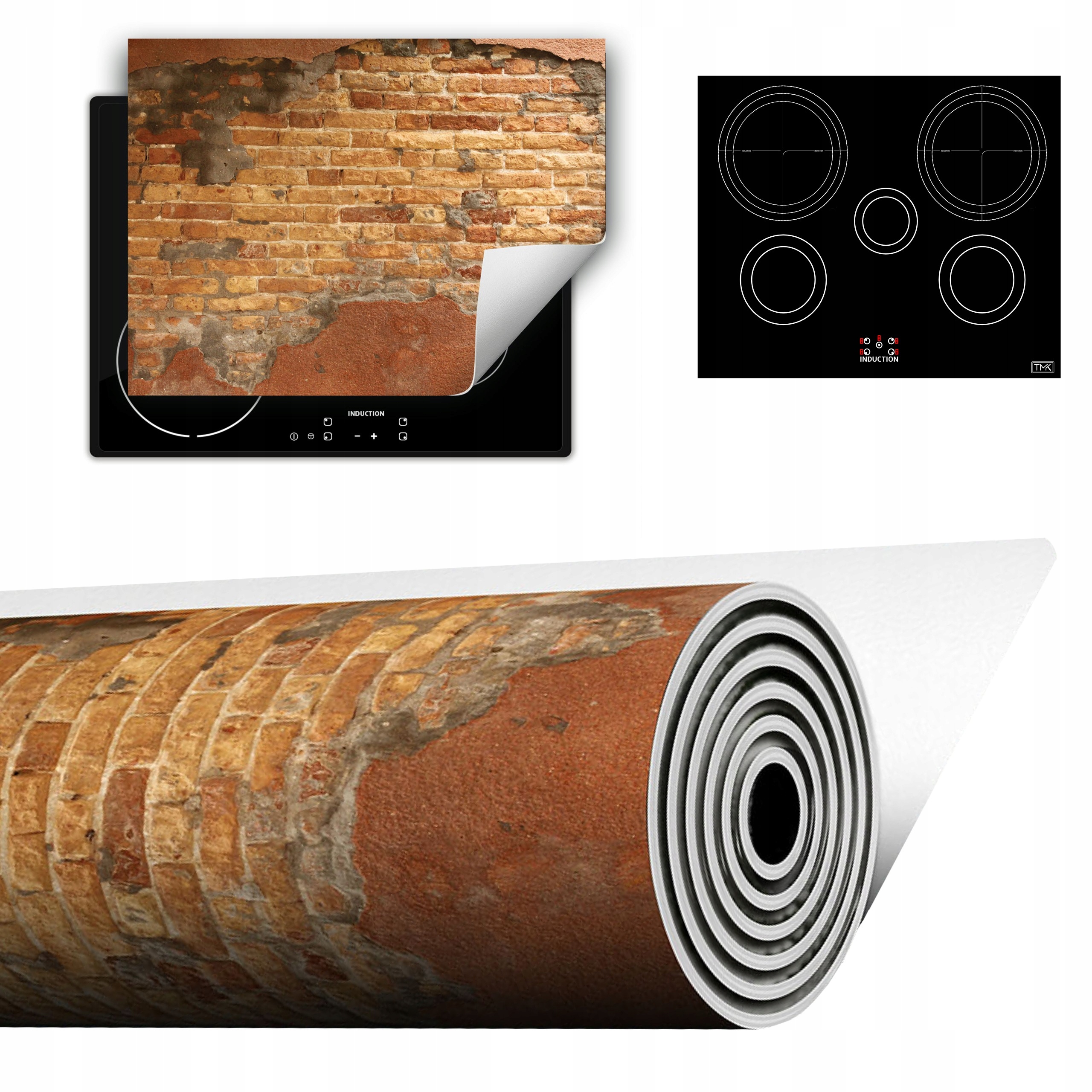 Vinylová Podložka Do Kuchyně Více Místa 70x52 Stará cihla