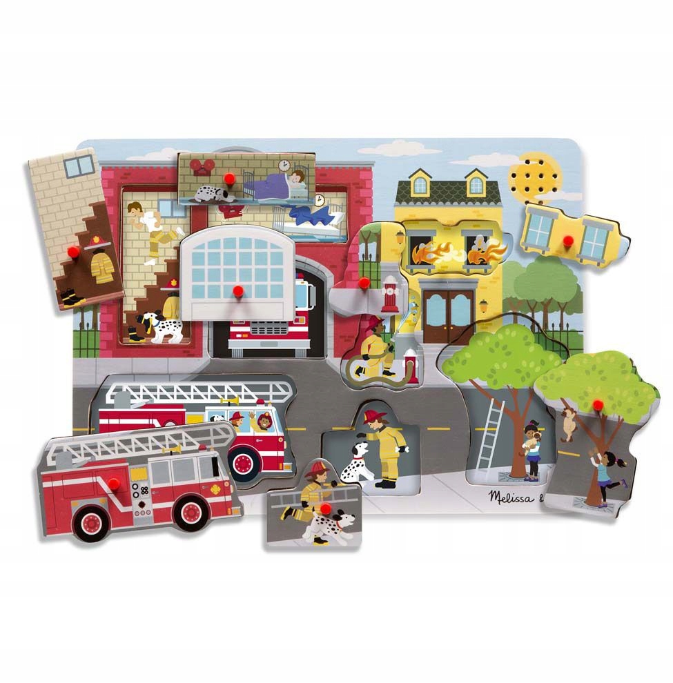 

Melissa & Doug Puzzle Dźwiękowe Straż Pożarna
