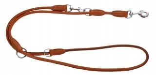 Levně Vodítko kožené pro psa Roma, 200 cm x 8 mm, cognac, Kerbl